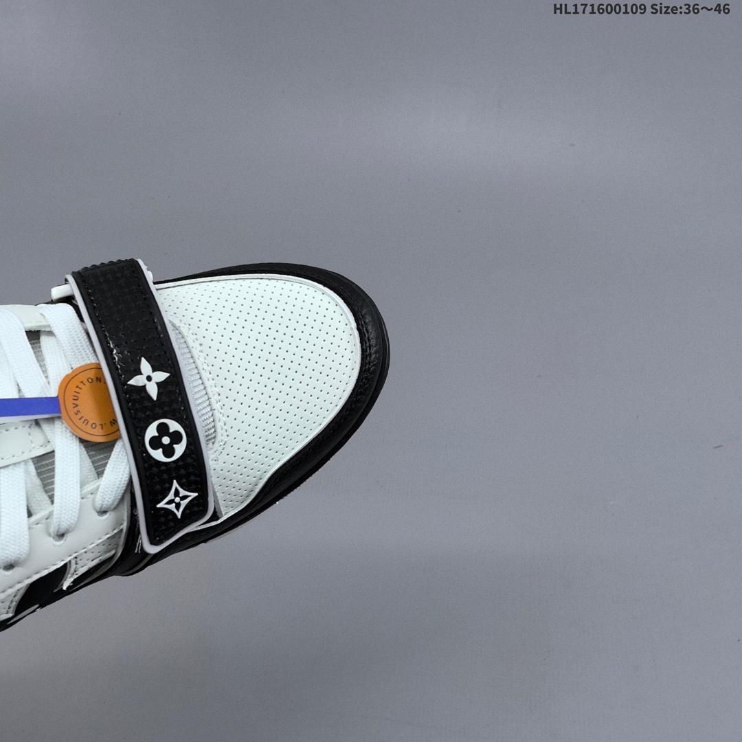 LV Louis Vuitton Trainer Sneaker Low ID Size 46 - foto 3