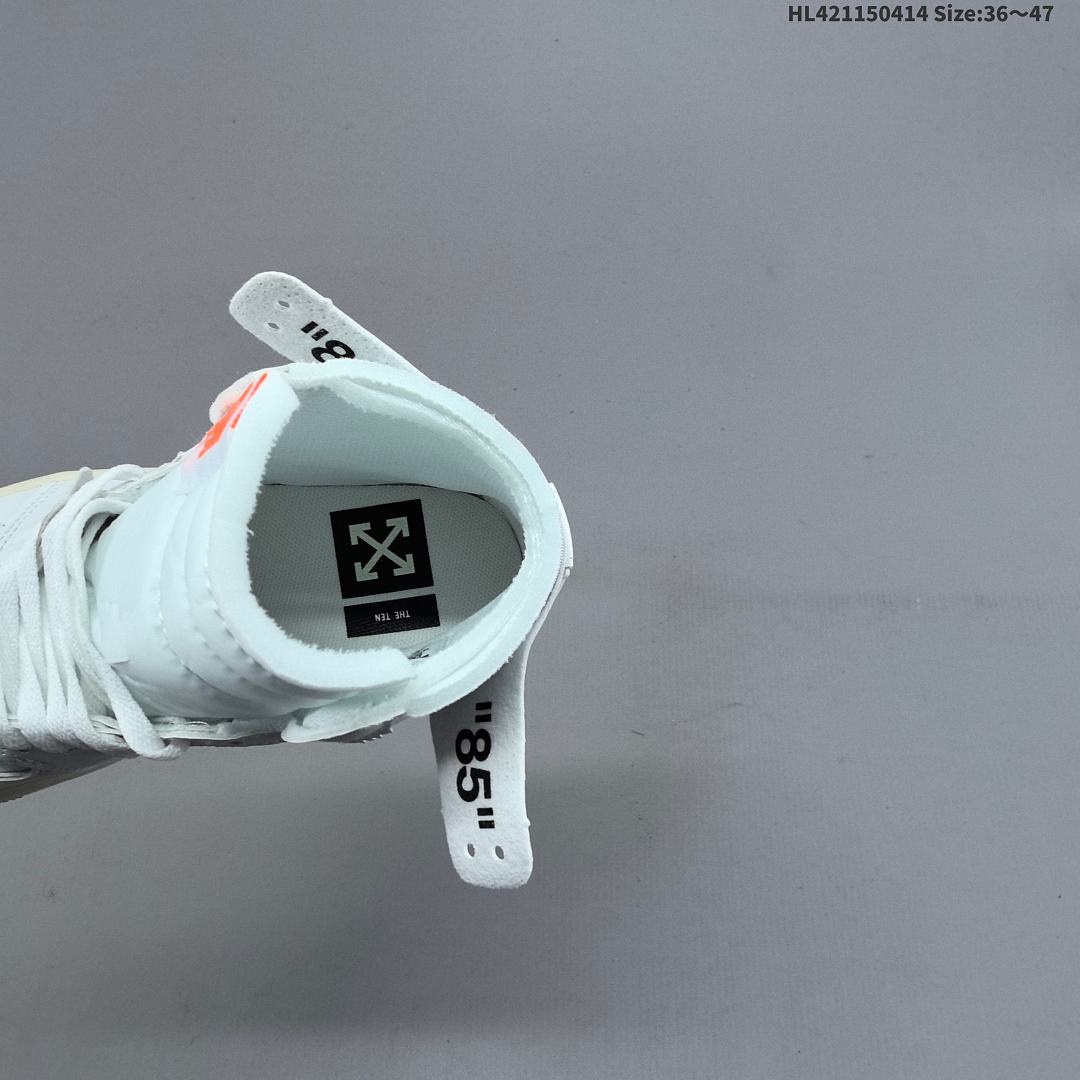 OFF-WHITE x Air Jordan 1 Retro High "White The The" OG AJ1 1 aj1 1 1 - foto 8