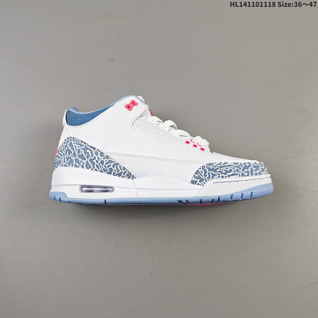 Air Jordan 3 Retro "White And Cobalt Bliss" AJ3 3 aj3 3
