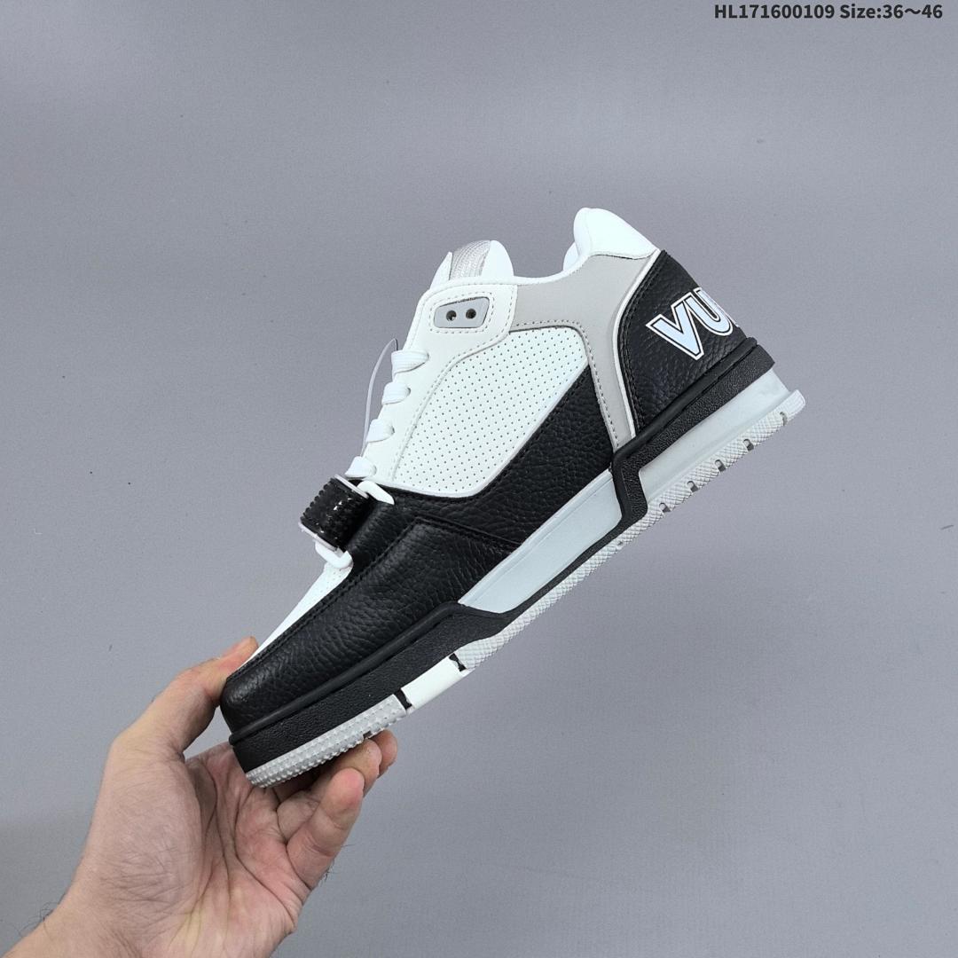 LV Louis Vuitton Trainer Sneaker Low ID Size 46 - foto 7