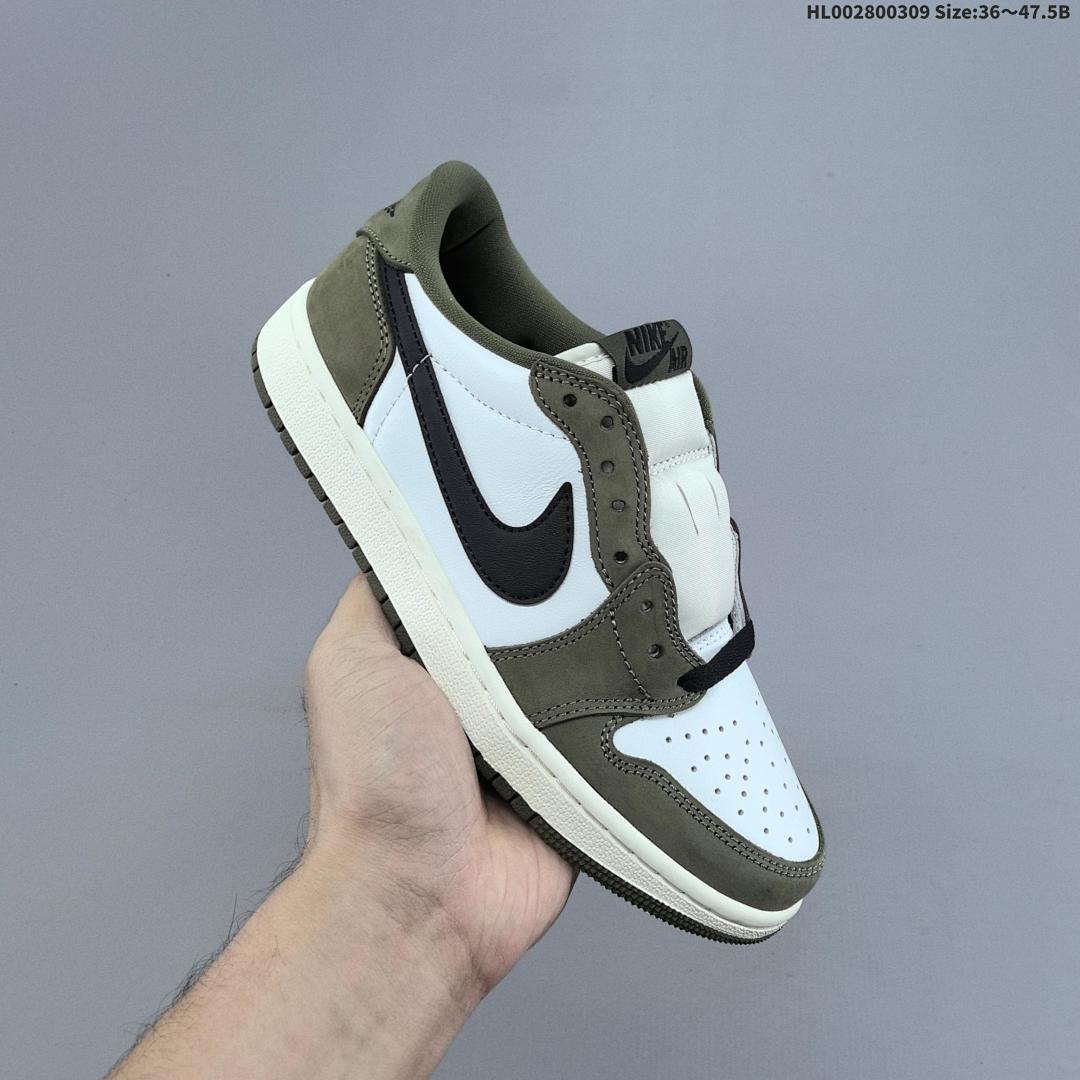 Air Jordan 1 Low OG "Medium Olive" AJ1 1 aj1 1 - foto 3