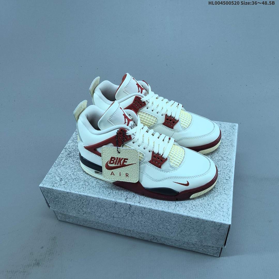 Nigel Sylvester x Air Jordan 4 "Sail Cinnabar" AJ4 4 aj4 4
