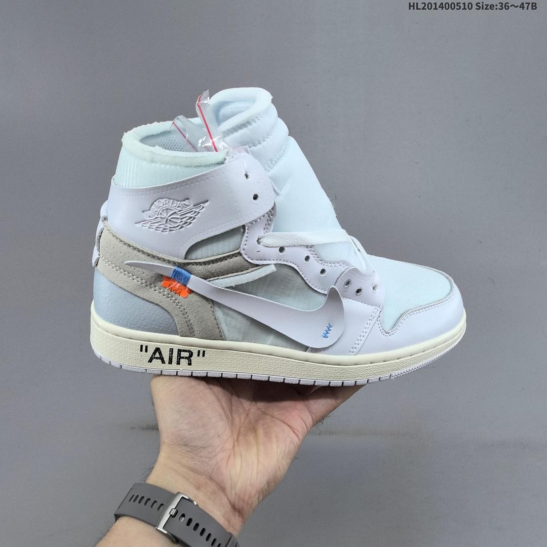 OFF-WHITE x Nike Air Jordan 1 Retro High OG “UNC” AJ1 1 aj1 1 Air Jorda - foto 2