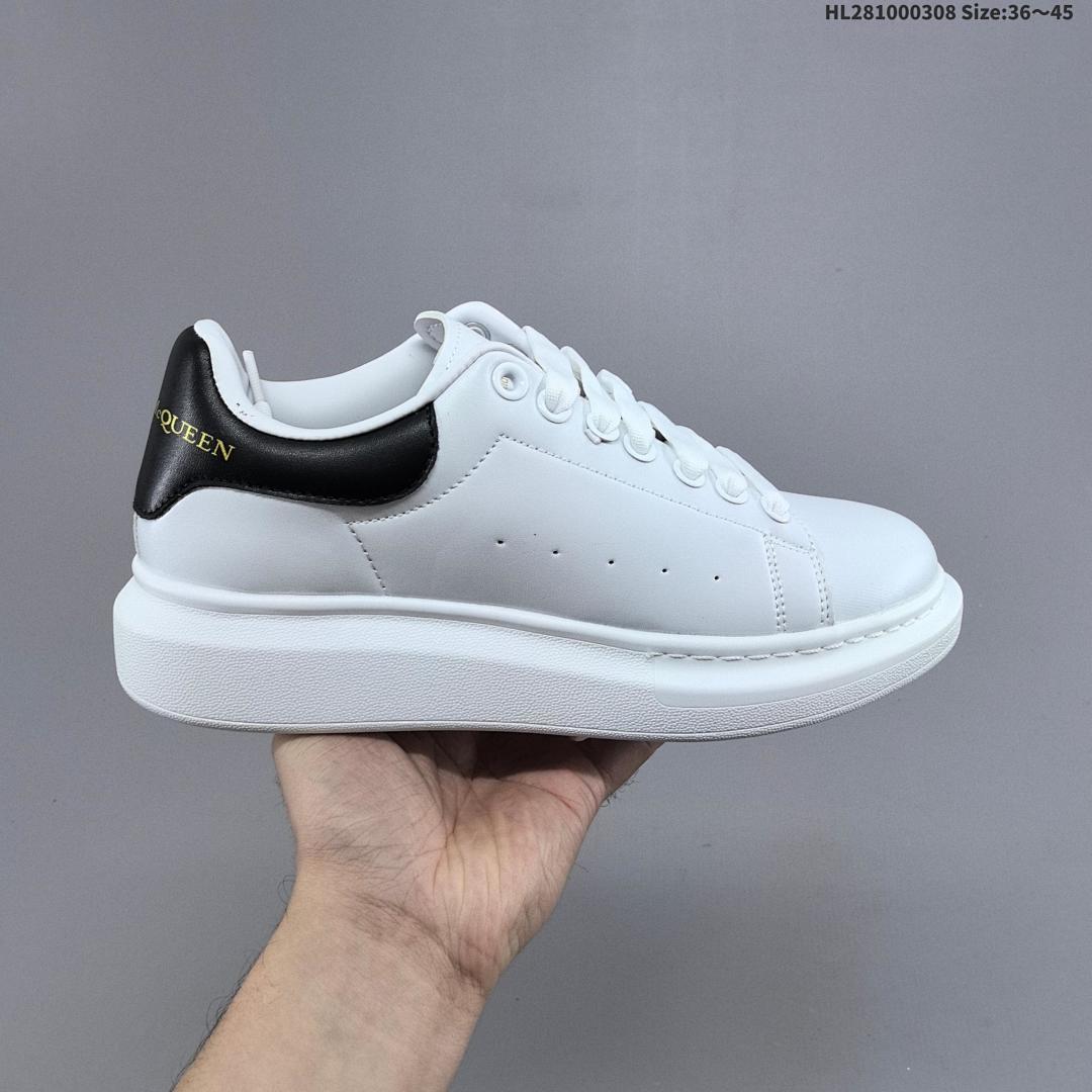 Alexander McQueen · Sole Leather Sneakers HL281000308 Size 4 - foto 2
