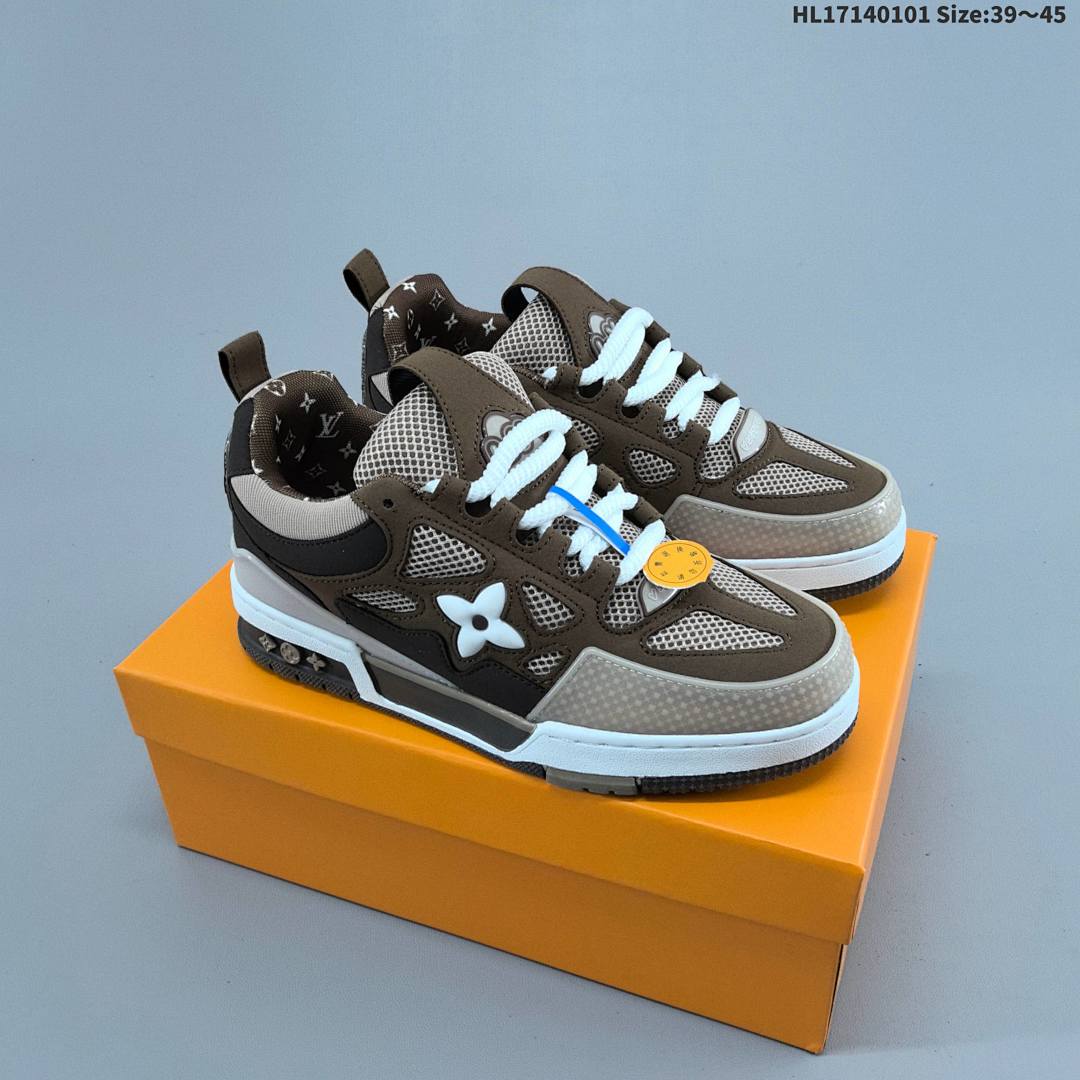 Louis Vuitton Trainer Sneaker Low LV ID Size 45 - foto 3