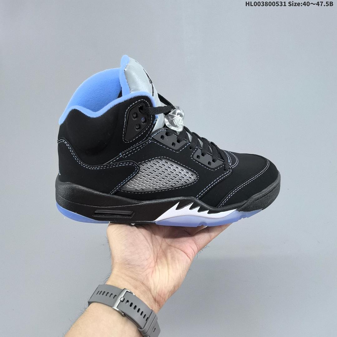 Air Jordan 5 Retro "Black University Blue" AJ5 5 aj5 5 - foto 2
