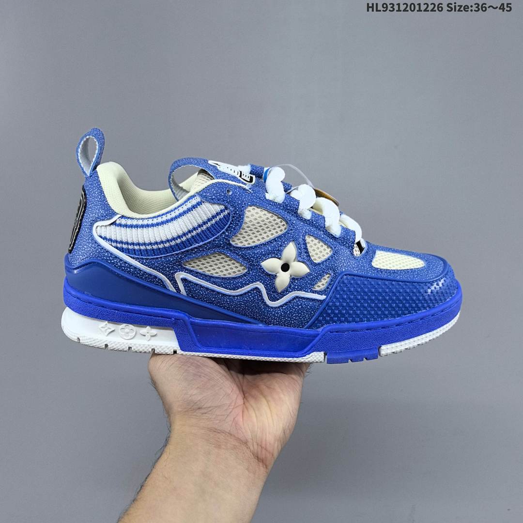 LV Louis Vuitton Trainer Sneaker Low ID Size 45 - foto 5