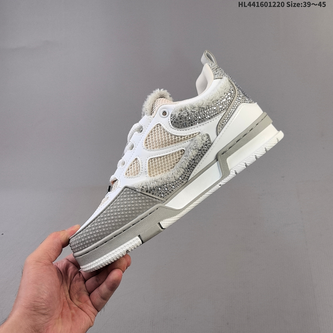 Louis Vuitton Trainer Sneaker Low LV ID Size 45 - foto 7