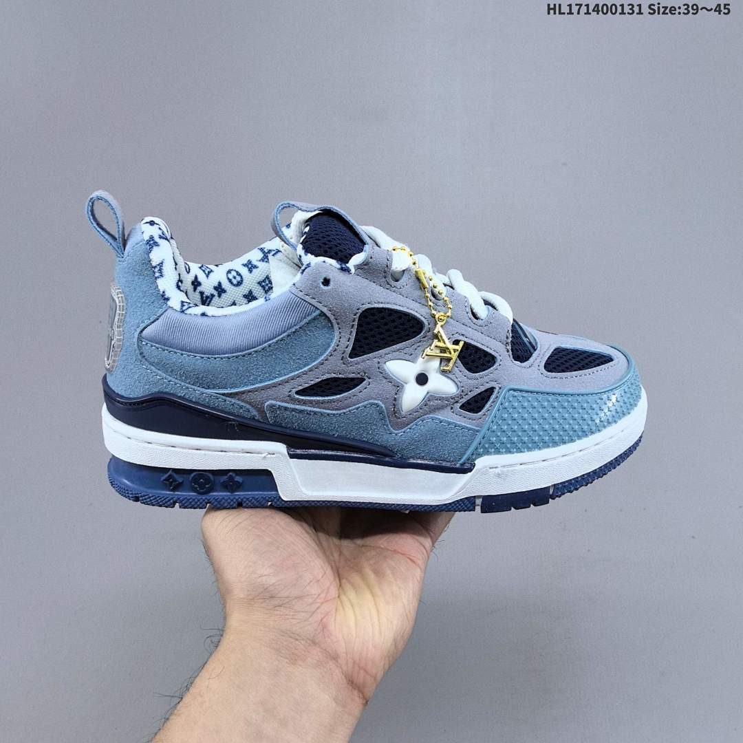Louis Vuitton Trainer Sneaker Low LV ID Size 45 - foto 9