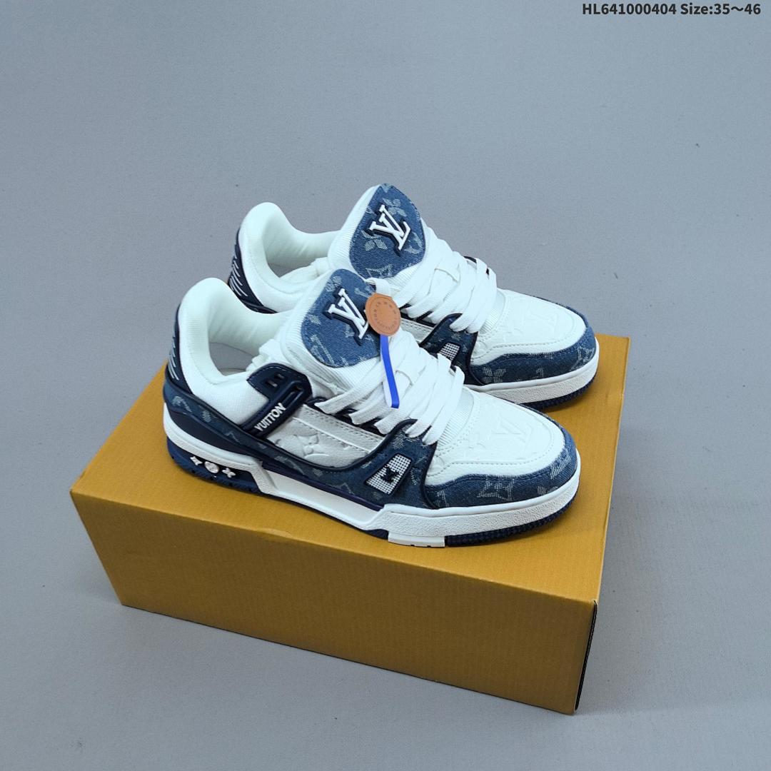 Louis Vuitton Trainer Sneaker Low LV ID Size 46 - foto 5