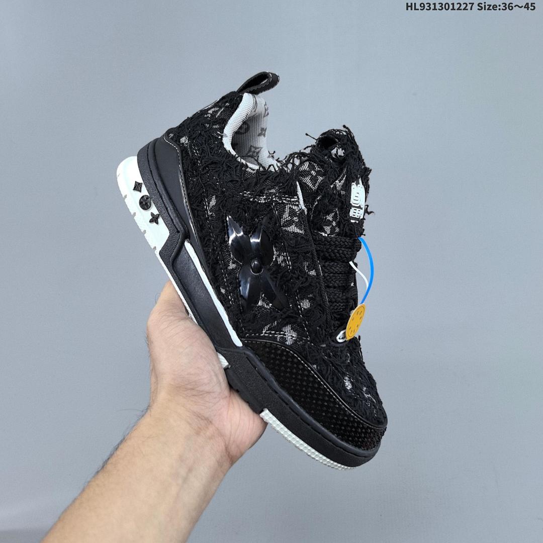 Louis Vuitton Trainer Sneaker Low LV ID Size 45 - foto 6