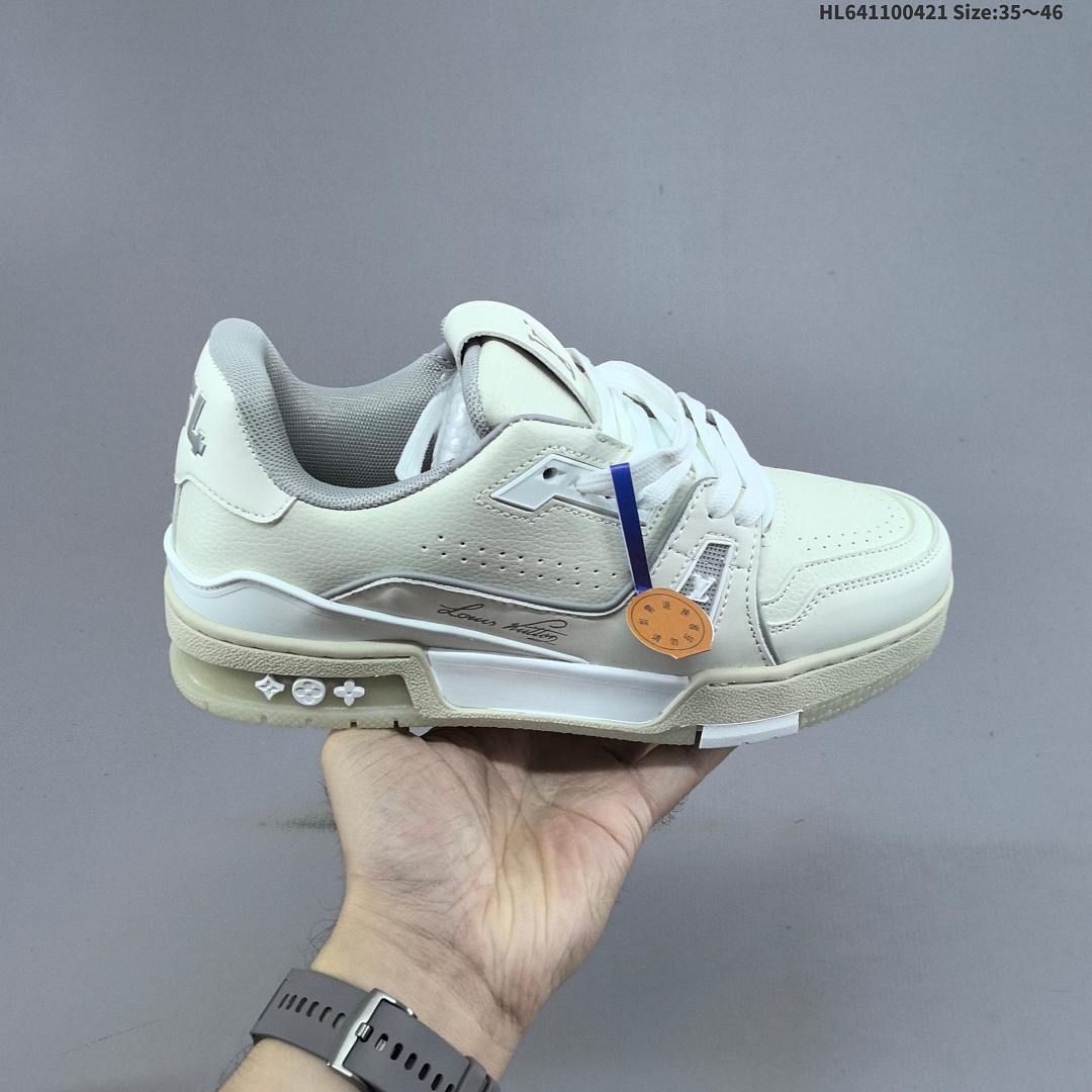 Louis Vuitton Trainer Sneaker Low LV ID Size 46 - foto 3
