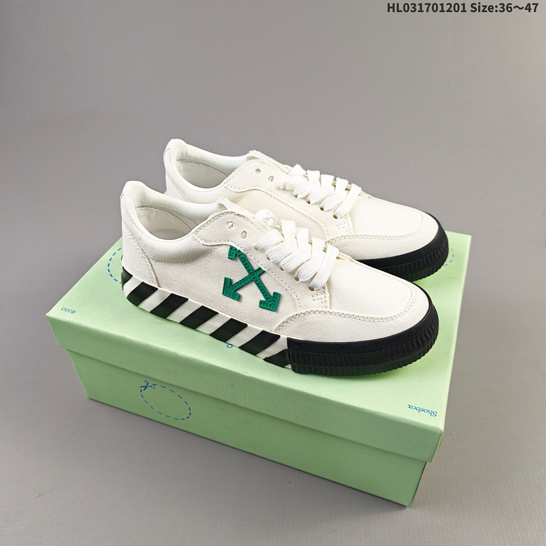 OFF-WHITE Vulcanized Striped Low Top ID Size 47 - foto 4