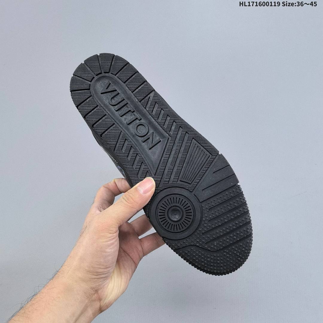 Louis Vuitton Trainer Sneaker Low LV ID Size 45 - foto 4