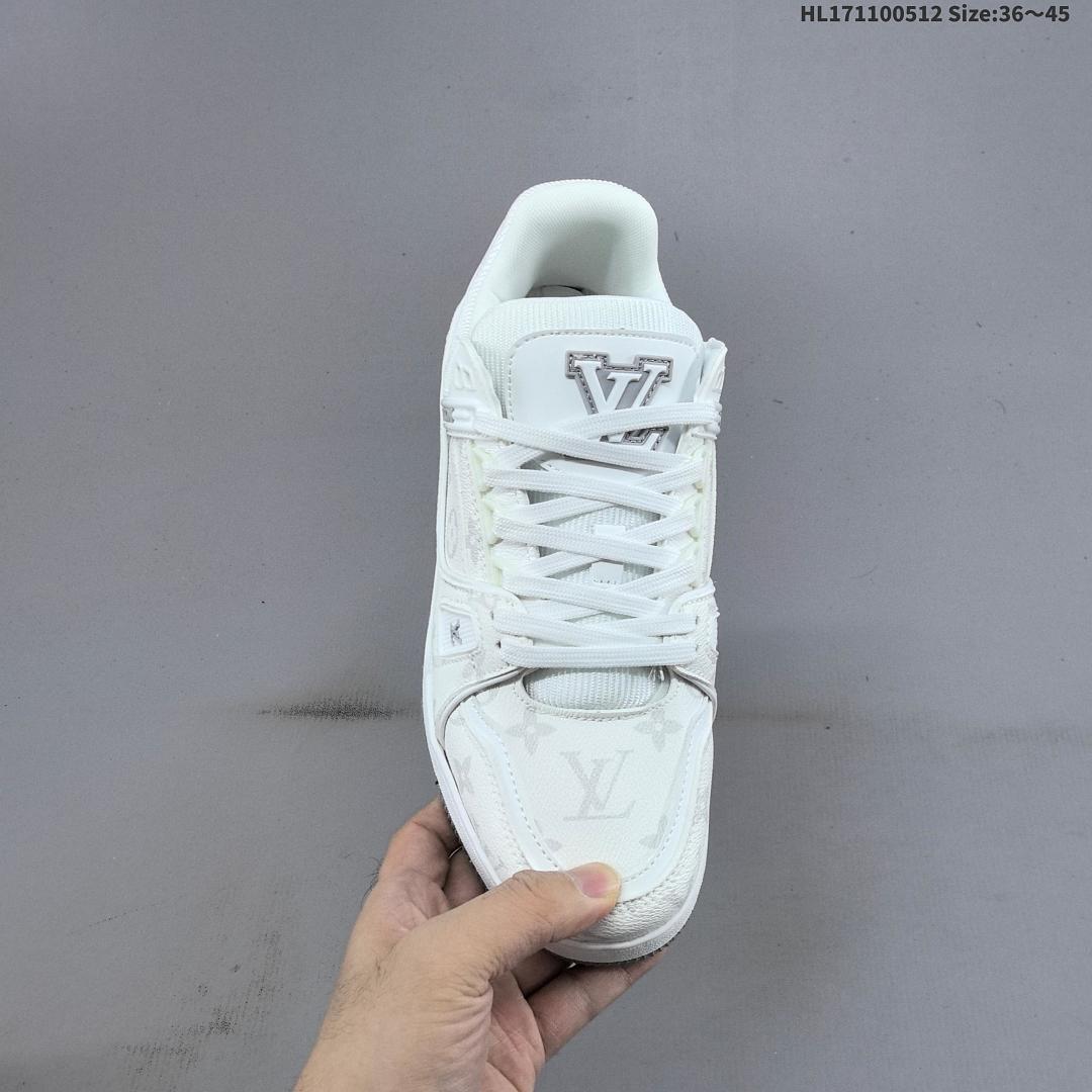 Louis Vuitton Trainer Sneaker Low LV ID Size 45 - foto 5