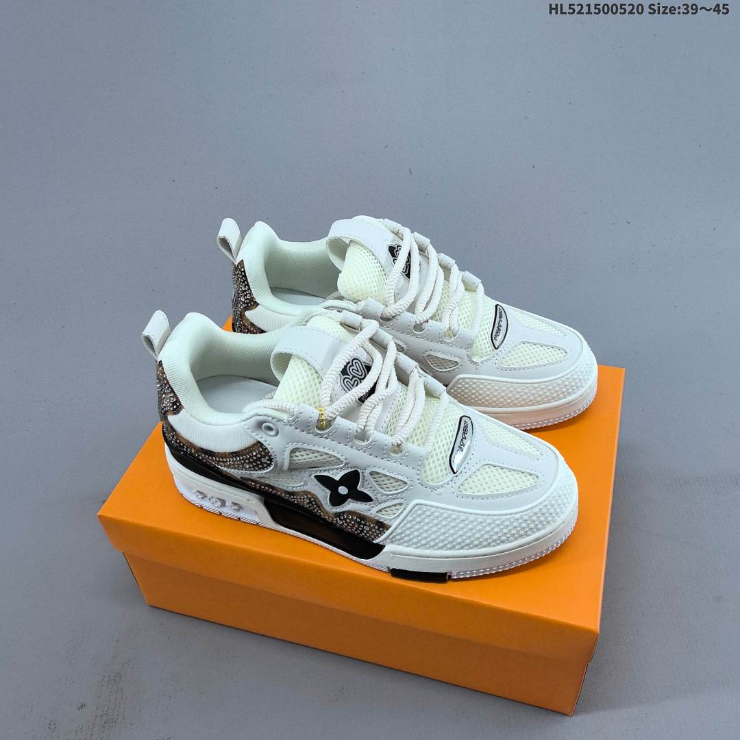 Louis Vuitton Trainer Sneaker Low LV ID Size 45 - foto 8