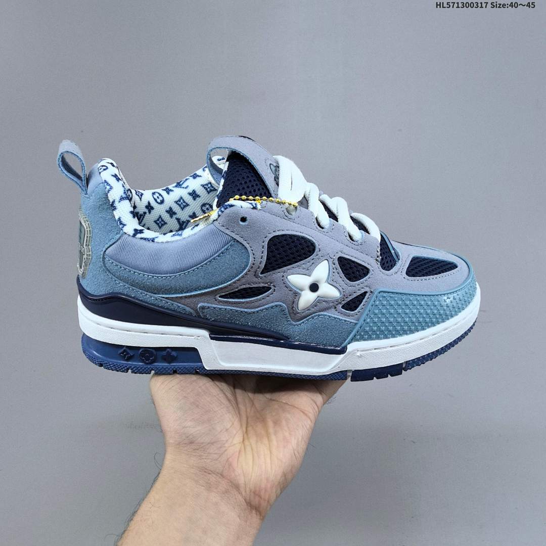 LV Louis Vuitton Trainer Sneaker Low ID Size 45 - foto 6