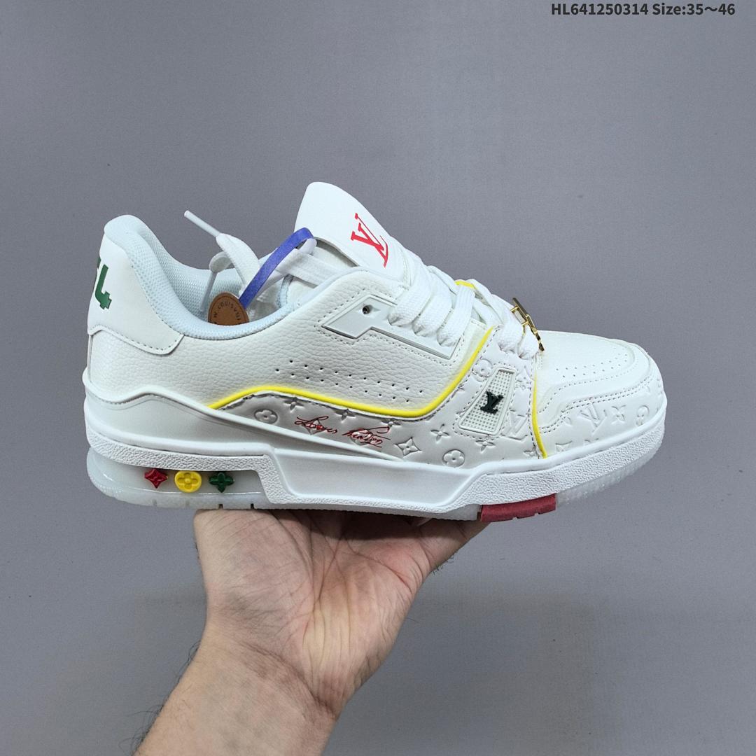 Louis Vuitton Trainer Sneaker Low LV ID Size 46 - foto 3