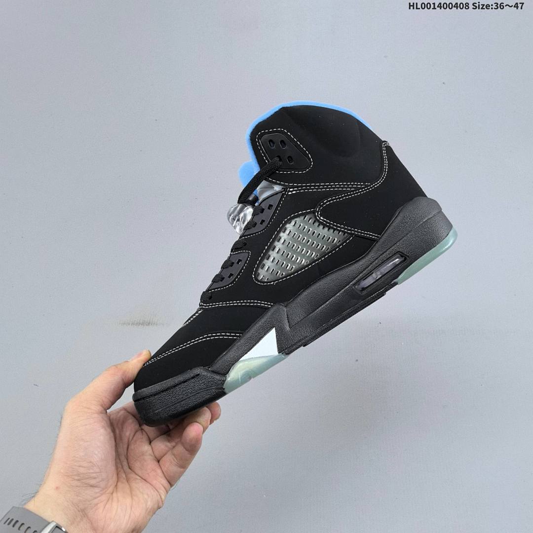 Air Jordan 5 Retro "Black University Blue" AJ5 5 aj5 5 - foto 4