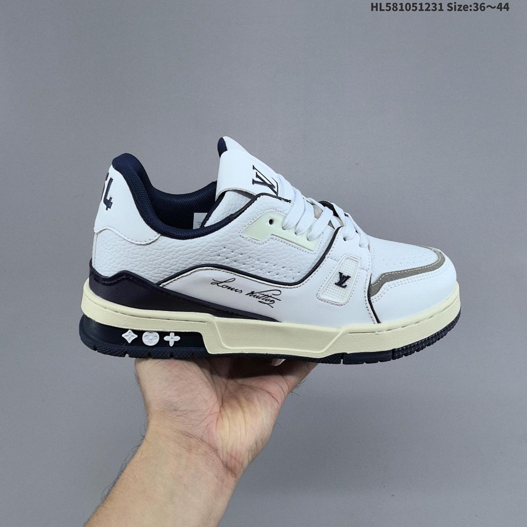 LV Louis Vuitton Trainer Sneaker Low ID Size 44 - foto 6