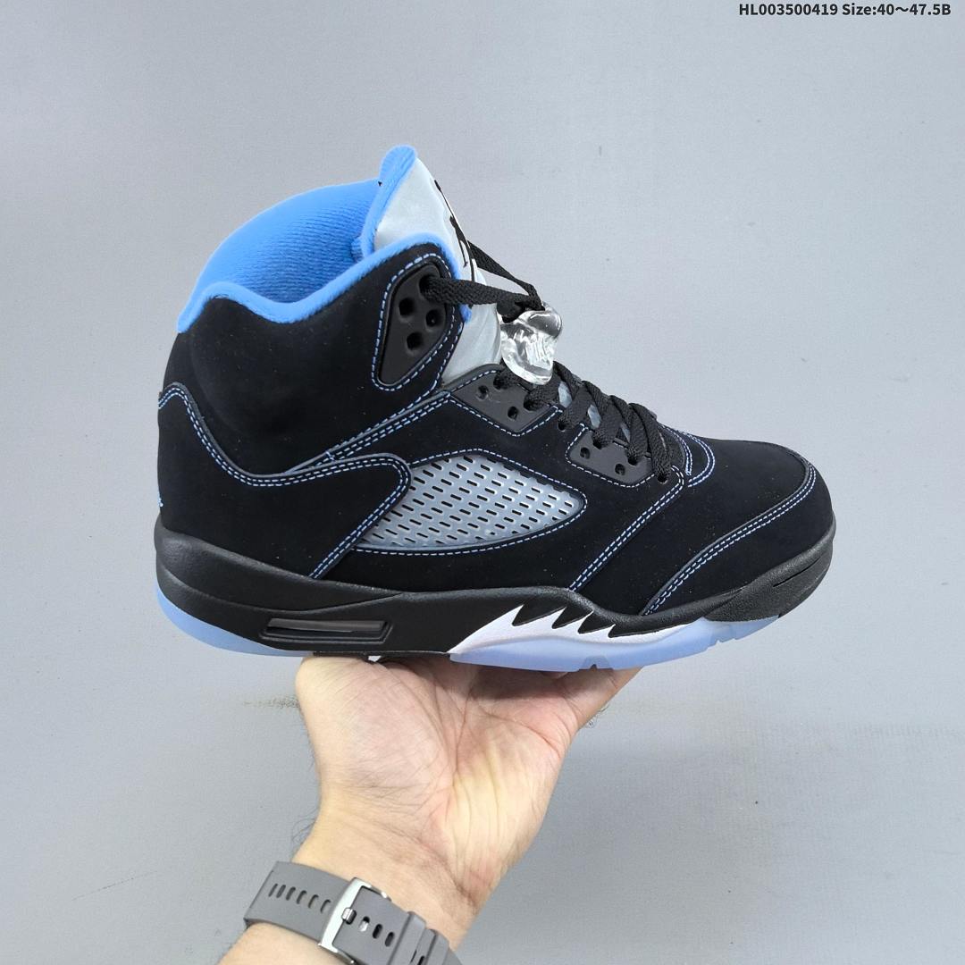 Air Jordan 5 Retro "Black University Blue" AJ5 5 aj5 5 - foto 2