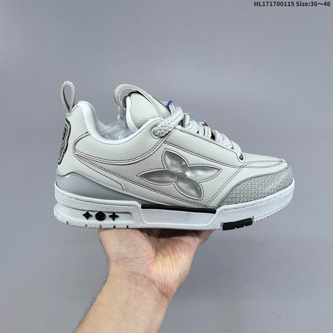 Louis Vuitton Trainer Sneaker Low LV ID Size 46 - foto 7