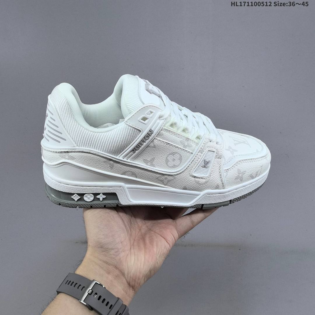 Louis Vuitton Trainer Sneaker Low LV ID Size 45 - foto 2