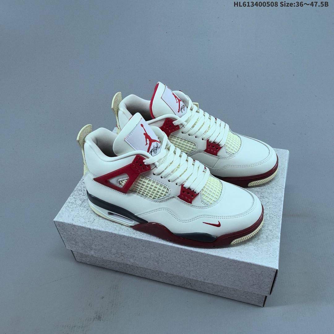 Nigel Sylvester x Air Jordan 4 "Sail Cinnabar" AJ4 4 aj4 4