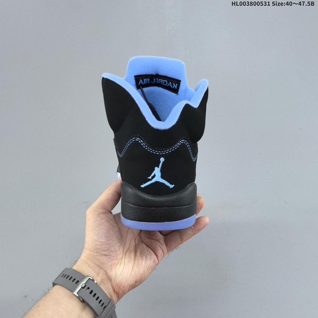 Air Jordan 5 Retro "Black University Blue" AJ5 5 aj5 5 - foto 6