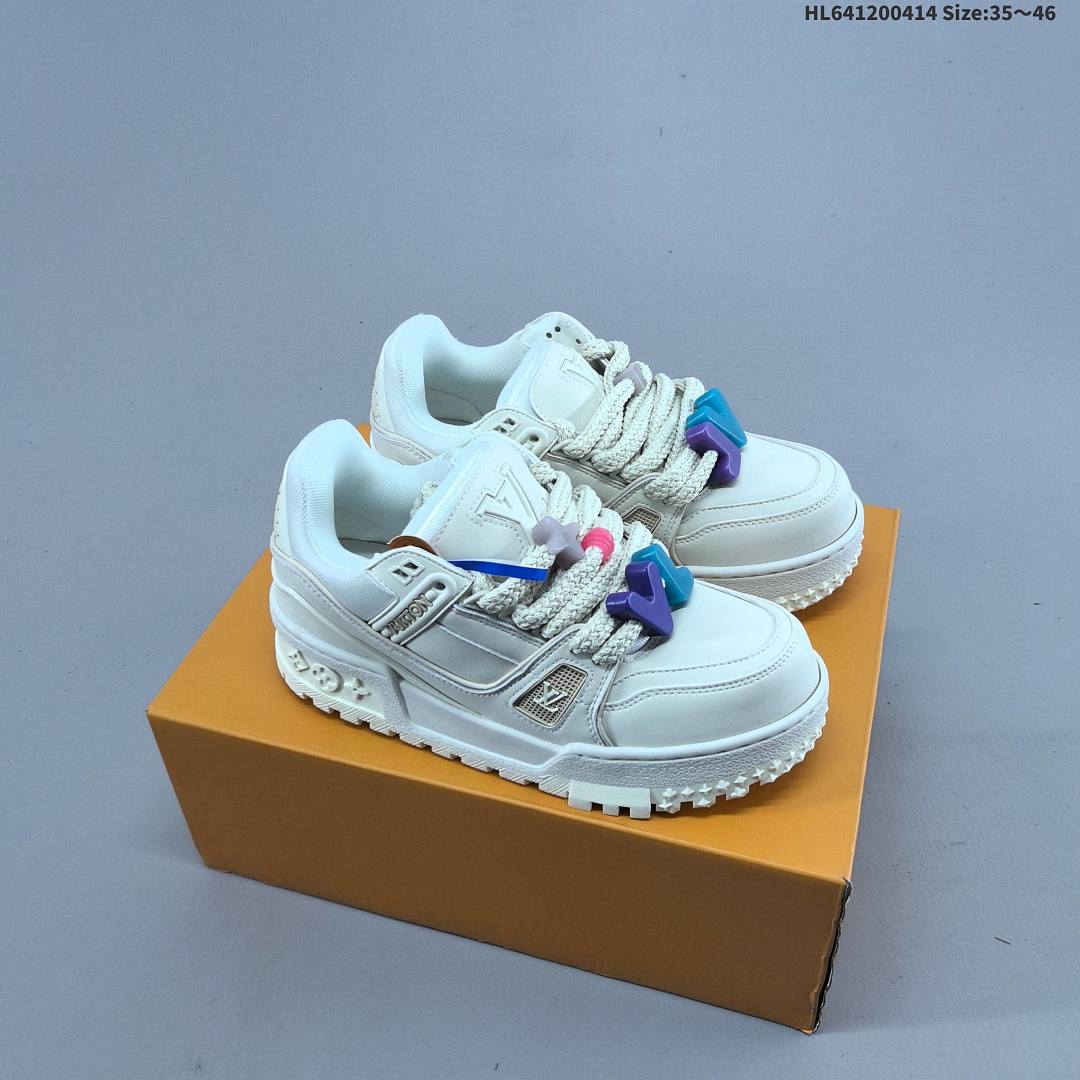 Louis Vuitton Trainer Sneaker Low LV ID Size 46