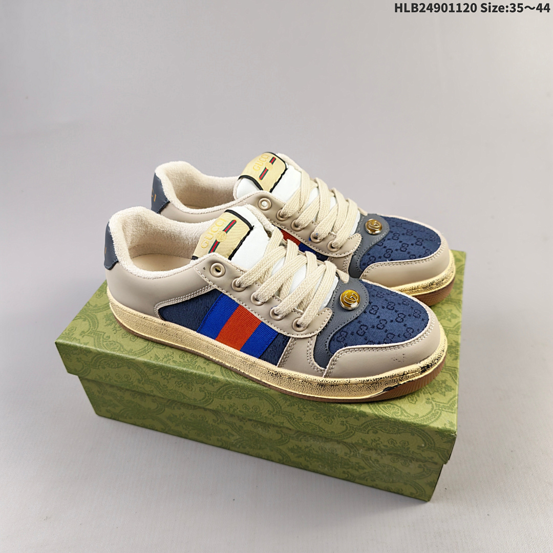 Gucci Gucci Distressed Screener sneaker Gucci HLB24901120 Size:3 - foto 17