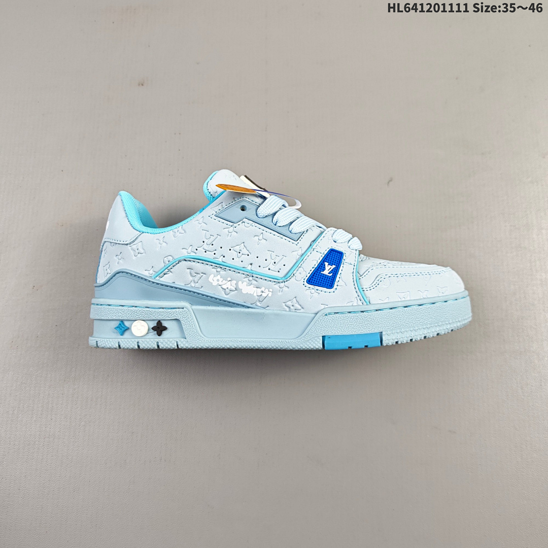 Louis Vuitton Trainer Sneaker Low LV ID Size 46