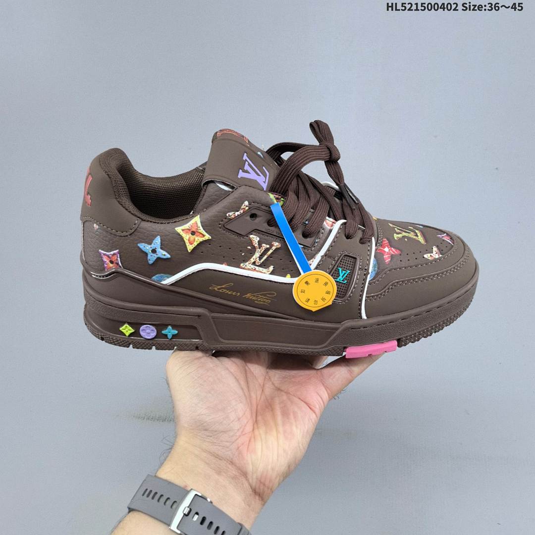 Louis Vuitton Trainer Sneaker Low LV ID Size 45 - foto 4
