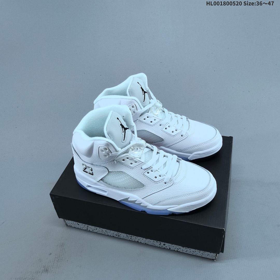 a Air Jordan 5 Retro "Metallic White" AJ5 5 aj5 5