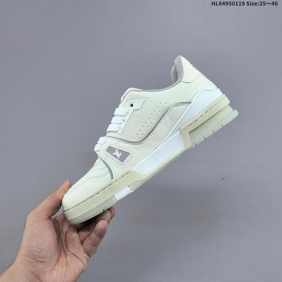 Louis Vuitton Trainer Sneaker Low LV ID Size 46 - foto 4
