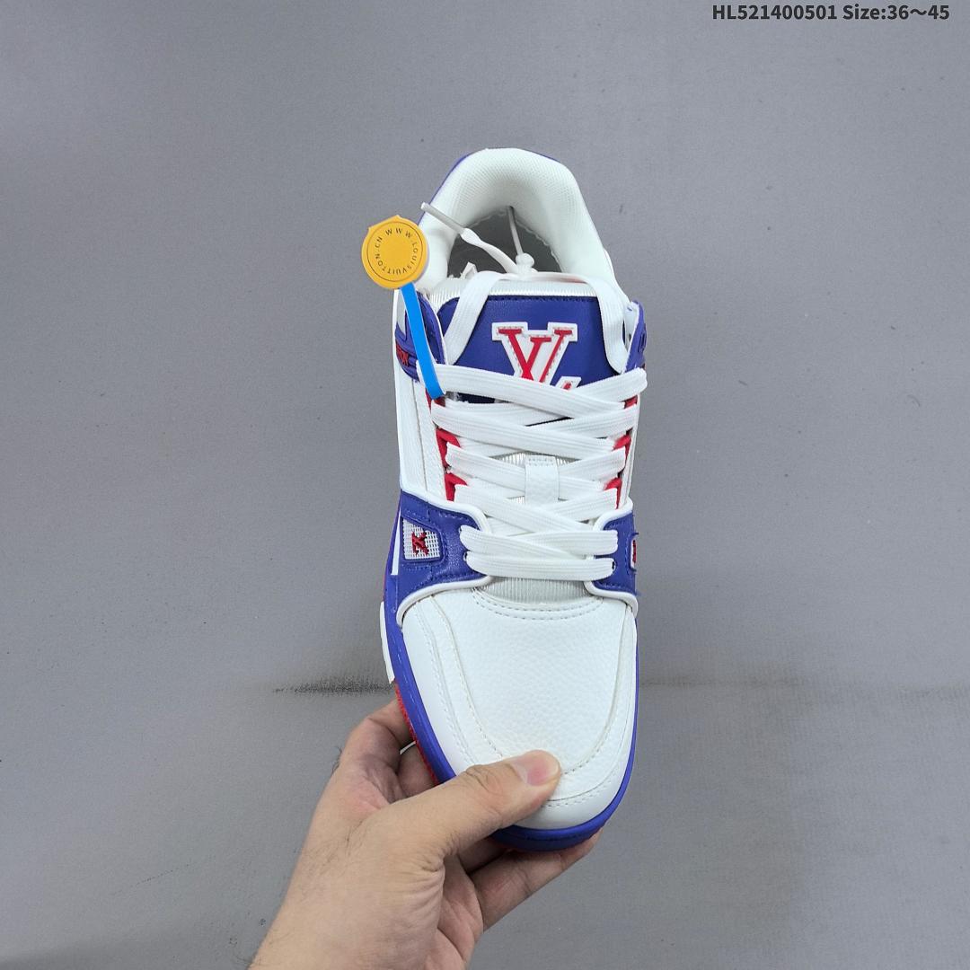 Louis Vuitton Trainer Sneaker Low LV ID Size 45 - foto 3