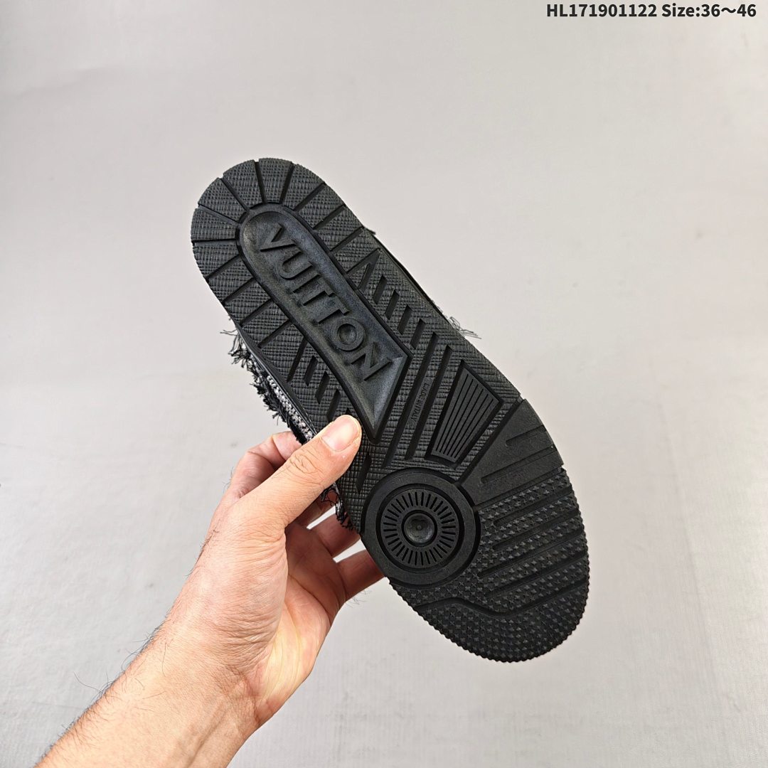 Louis Vuitton Trainer Sneaker Low LV ID HL171901122 Size 46 - foto 5