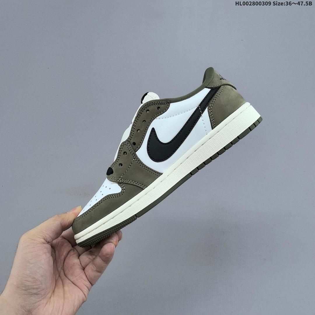 Air Jordan 1 Low OG "Medium Olive" AJ1 1 aj1 1 - foto 4