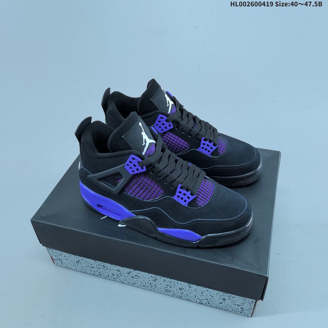 Air Jordan 4 Retro "Purple Thunder" AJ4 4 aj4 4