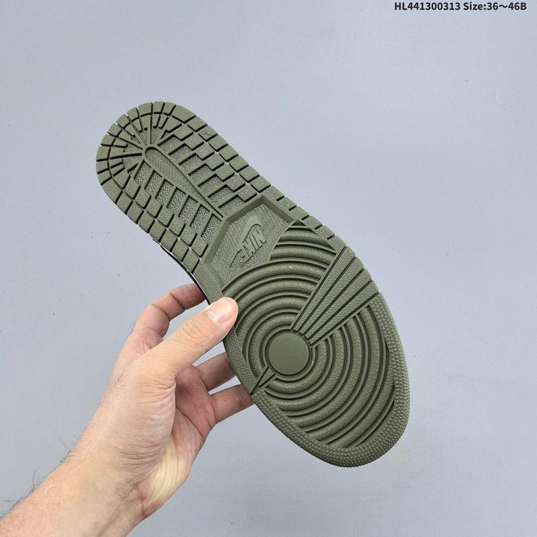 Air Jordan 1 Low OG "Medium Olive" AJ1 1 aj1 1 - foto 7