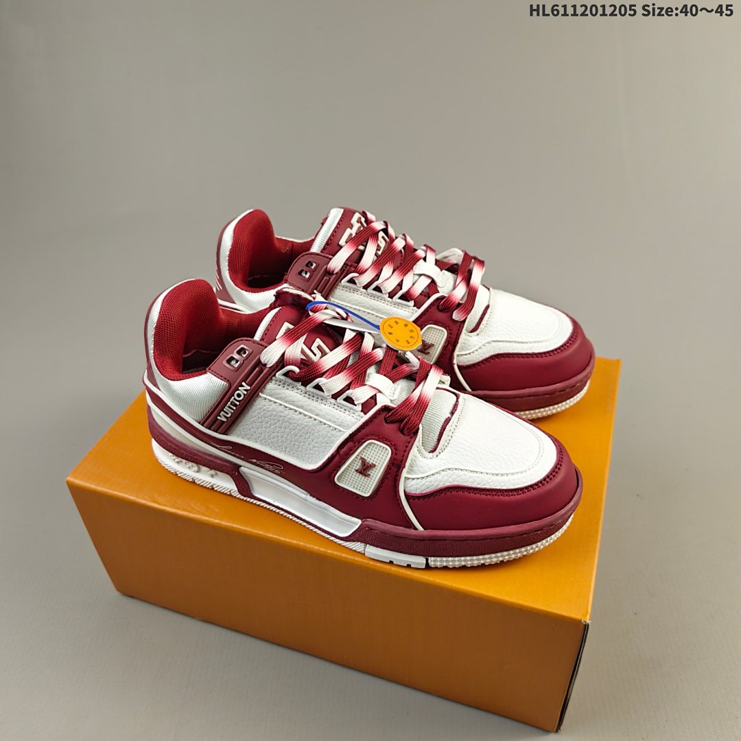 Louis Vuitton Trainer Sneaker Low LV ID Size 45 - foto 7