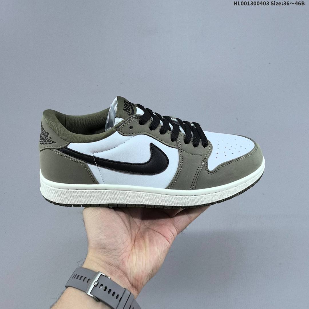 Air Jordan 1 Low OG "Medium Olive" AJ1 1 aj1 1 - foto 2