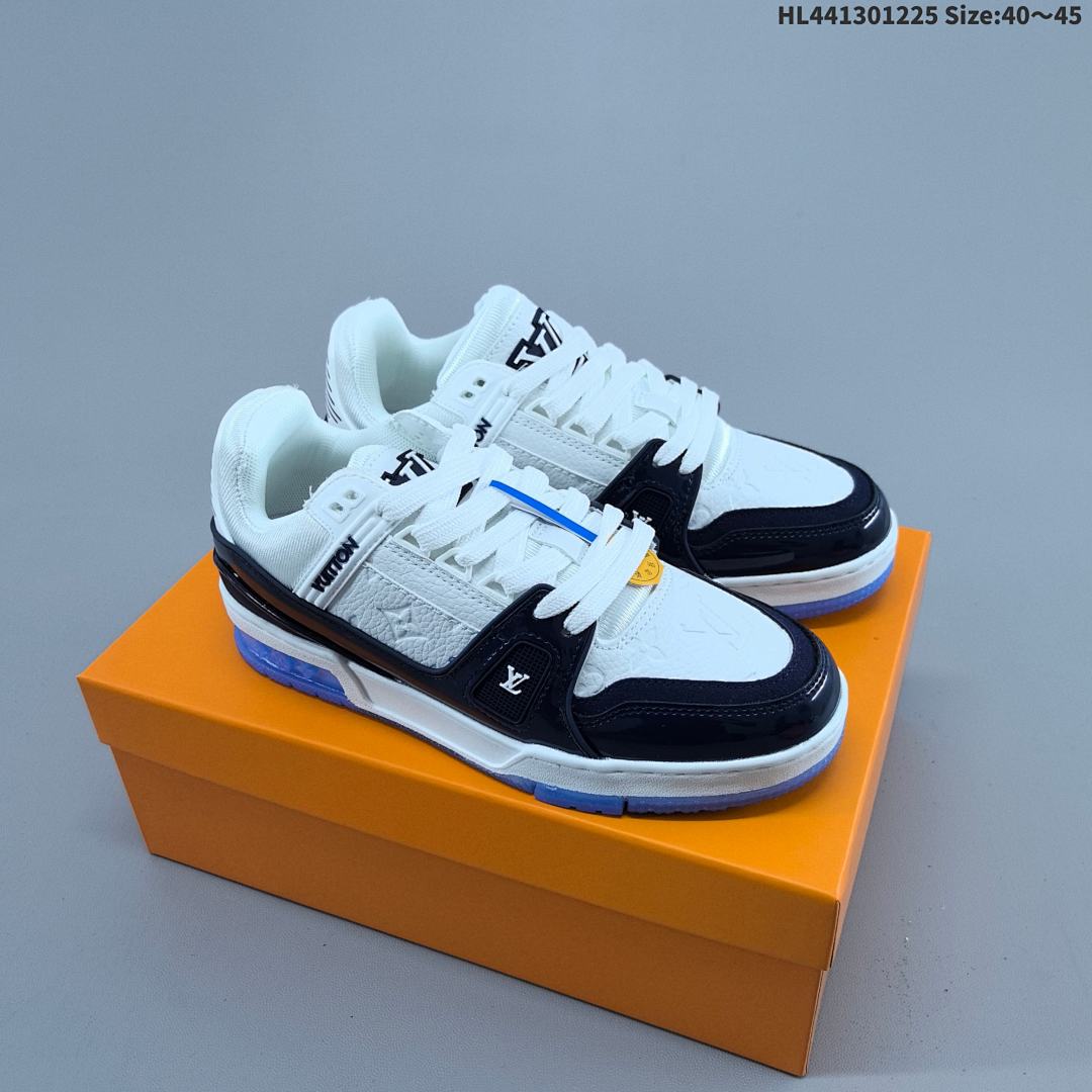 Louis Vuitton Trainer Sneaker Low LV ID Size 45 - foto 3