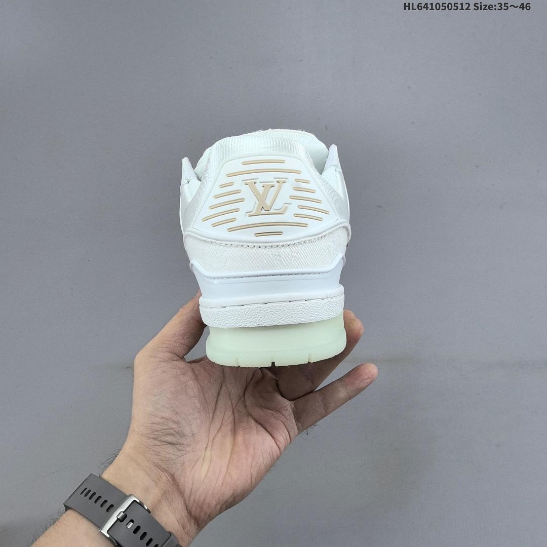 Louis Vuitton Trainer Sneaker Low LV ID Size 46 - foto 6