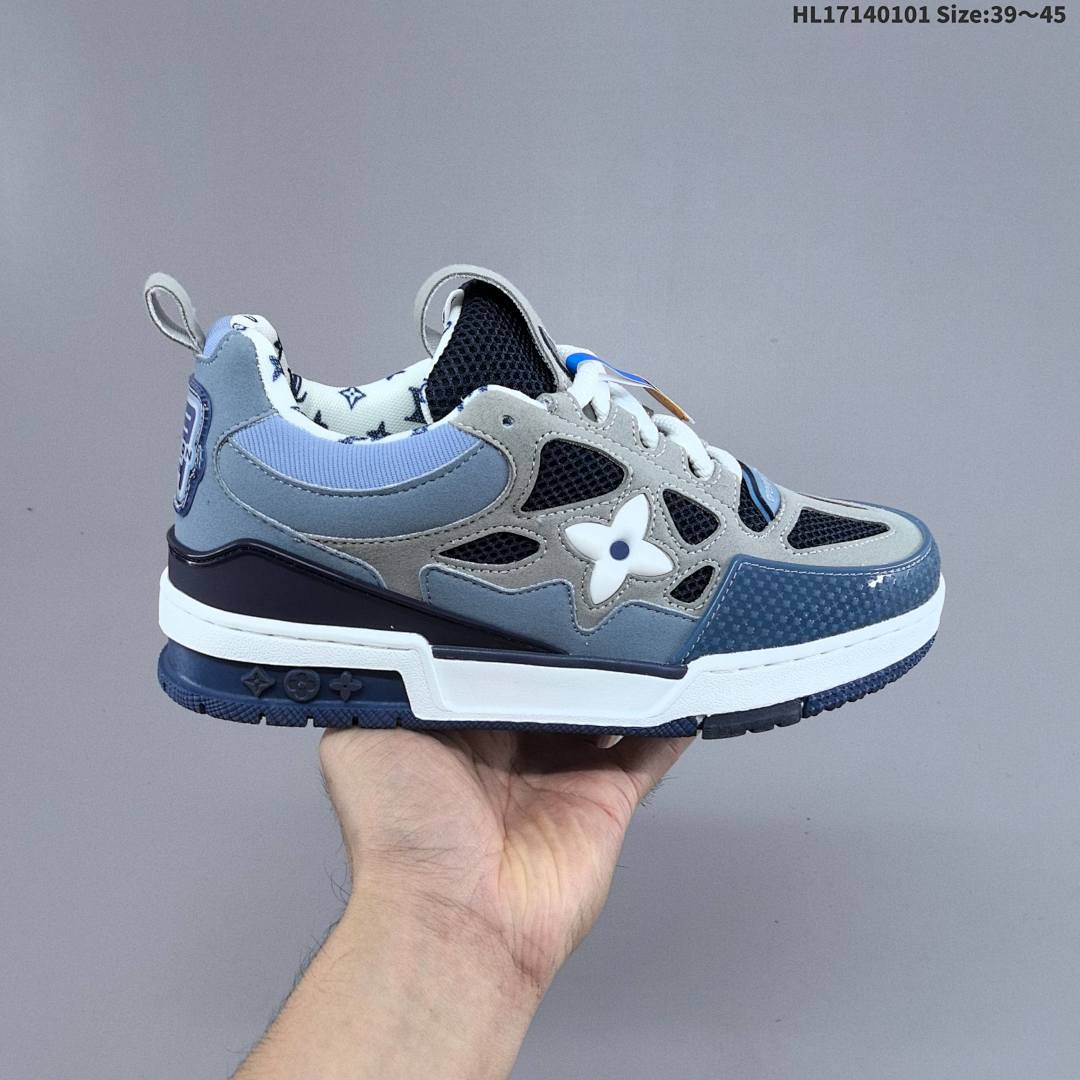 Louis Vuitton Trainer Sneaker Low LV ID Size 45 - foto 5