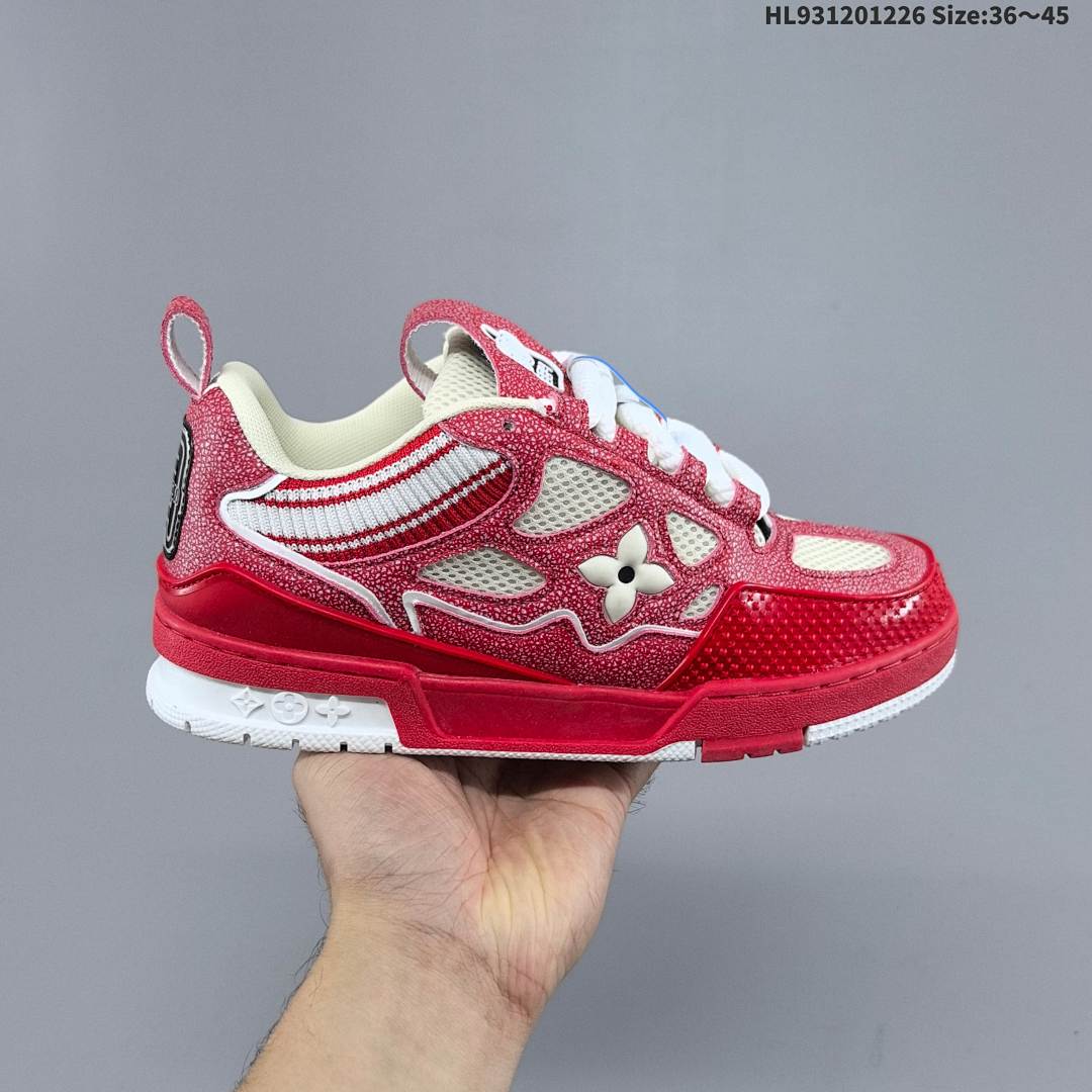 LV Louis Vuitton Trainer Sneaker Low ID Size 45 - foto 4
