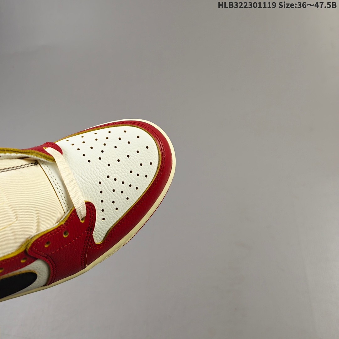 Air Jordan 1 Low OG "Black Muslin Varsity Red" AJ1 1 aj1 1 - foto 4