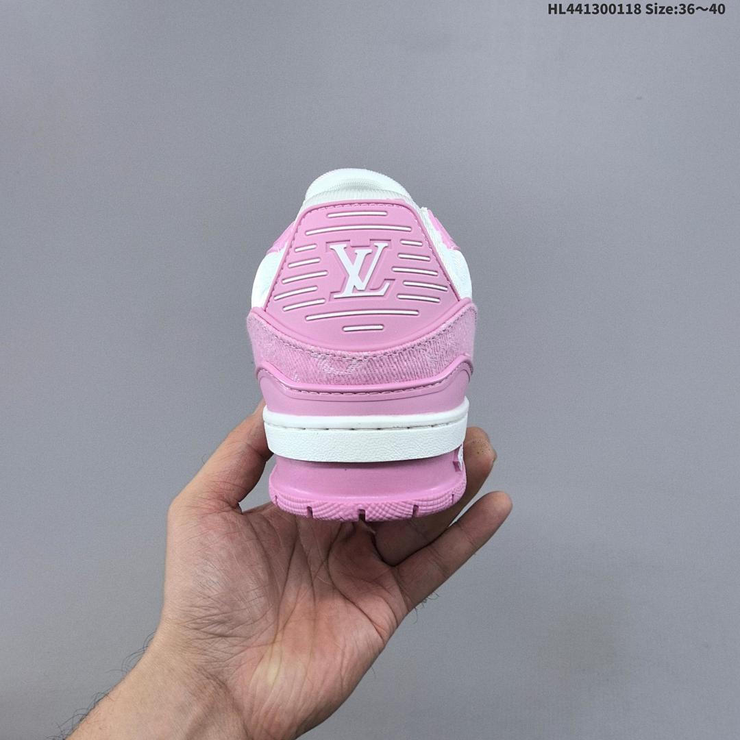Louis Vuitton Trainer Sneaker Low LV ID Size 40 - foto 5