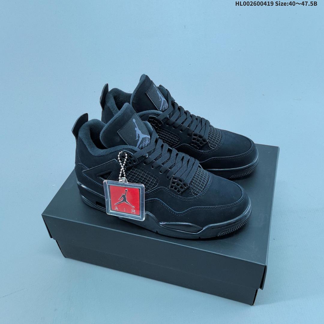 Air Jordan 4 Retro "Black Cat" AJ4 4 aj4 4