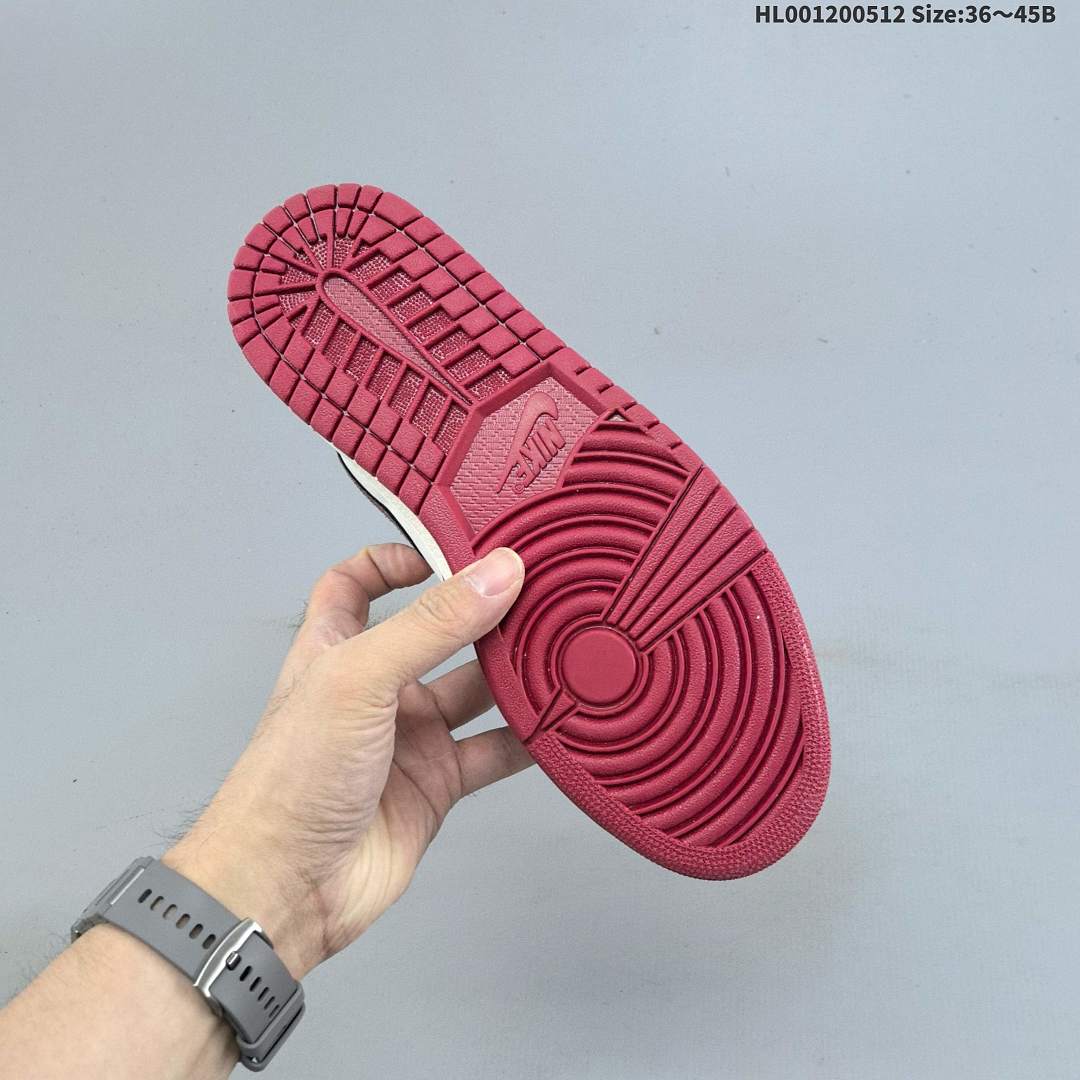a Air Jordan 1 Mid "Red Cracked Leather" AJ1 1 aj1 1 - foto 7